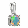 Ethiopian opal cut pendant silver Ag 925 PBC206-EOF