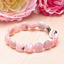 Opal pink disc bracelet