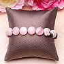 Opal pink disc bracelet