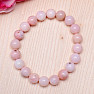 Opal pink bracelet made of beads 10 mm