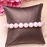 Opal pink bracelet made of beads 10 mm