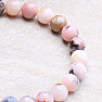 Opal pink beaded bracelet