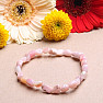 Opal pink bracelet made of oval stones