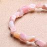 Opal pink bracelet made of oval stones