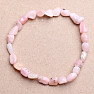 Opal pink bracelet made of oval stones