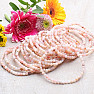 Morganite - beryl pink emerald beaded bracelet