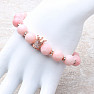 Opal pink Rose Queen with crown bracelet RB Design 49