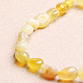 Opal yellow bracelet made of oval stones