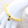 Opal yellow bracelet with sunflower RB Design 50