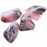 Pink tumbled opal