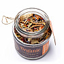 Smoking incense mixture Tangerine and bay leaf 40 g in a glass