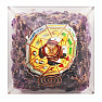 Orgonite pyramid with amethyst and crystal large with Bagua