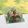 Orgonite pyramid with jade