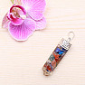 Orgonite chakra crystal pendant with semiprecious stones