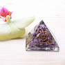 Orgonite pyramid with amethyst