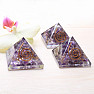 Orgonite pyramid with amethyst