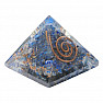 Orgonite pyramid with lapis lazuli