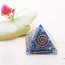 Orgonite pyramid with lapis lazuli