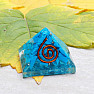 Orgonite pyramid with small turquoise