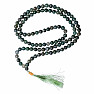 Japa Mala necklace made of moss agate beads