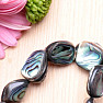 Paua abalon mother of pearl bracelet made of irregular pieces