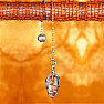 Silver-plated crystal pendulum