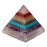 Pyramid extra of seven semi-precious stones