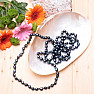 Women&#39;s pearl necklace black pearl 160 cm