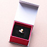 Silver ring with pink pearl and zircons Ag 925 017135 PP