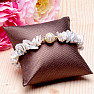 Luxury bracelet made of irregular keshi pearls RB Design 170