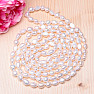 Women's pearl necklace white pearls 160 cm