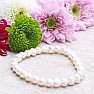 Bracelet made of white pearls in first-class A grade quality