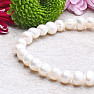 Bracelet made of white pearls in first-class A grade quality