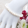 Bracelet made of white pearls in first-class A grade quality