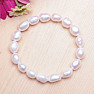 Women's pearl bracelet white pearl 10 mm