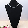 Women's pearl necklace black pearls 10 mm