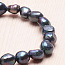 Women&#39;s pearl bracelet black pearl 10 mm