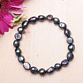 Women&#39;s pearl bracelet black pearl 10 mm