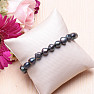 Women&#39;s pearl bracelet black pearl 10 mm