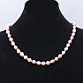 Women&#39;s pearl necklace plum pearl 10 mm