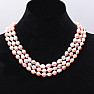 Women&#39;s pearl necklace plum pearl 10 mm