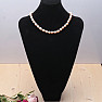 Women&#39;s pearl necklace peach pearl 10 mm