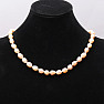 Women&#39;s pearl necklace peach pearl 10 mm