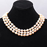 Women&#39;s pearl necklace peach pearl 10 mm