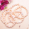 Women&#39;s pearl bracelet peach pearl 10 mm