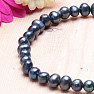 Women&#39;s pearl bracelet black pearl 5 mm