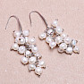 Fashion earrings with a bunch of pearls