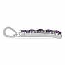 Silver pendant with cut Brazilian amethysts and zircons Ag 925 039244 BRAME