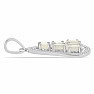 Silver pendant with cut AA quality moonstones Ag 925 029355 RM