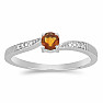 Silver ring with Madeira citrine and zircons Ag 925 015992 MCT